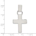 Sterling Silver Hammered Latin Cross Pendant - Image 3