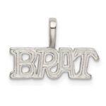 Sterling Silver Brat Pendant
