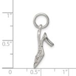 Sterling Silver CZ High Heel Charm - Image 3