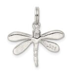 Sterling Silver Rhod-pltd Preciosa Austrian Crystal Dragonfly Charm - Image 4
