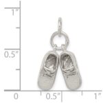 Sterling Silver Baby Shoes Charm - Image 3