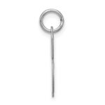 Sterling Silver Rhodium-plated Script Letter B Initial Charm - Image 2