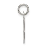 Sterling Silver Rhodium-plated Fancy Script Letter C Initial Charm - Image 2