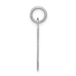 Sterling Silver Rhodium-plated Fancy Script Letter P Initial Charm - Image 2