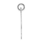 Sterling Silver Rhodium-plated Fancy Script Letter I Initial Charm - Image 2