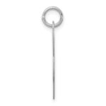 Sterling Silver Rhodium-plated Fancy Script Letter L Initial Charm - Image 2