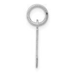 Sterling Silver Rhodium-plated Letter L Initial Charm - Image 2