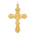 Sterling Silver & 24k Gold -plated INRI Crucifix Pendant