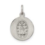 Sterling Silver Antiqued Miraculous Medal - Image 4