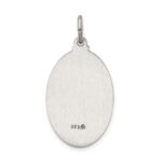 Sterling Silver Antiqued Our Lady of Mount Carmel Medal - Image 4