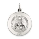 Sterling Silver Queen of the Holy Scapular Medal - Image 4