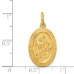 24k Gold-plated Sterling Silver Saint Christopher Medal - Image 3