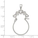 Sterling Silver Heart Charm Holder - Image 3