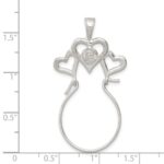 Sterling Silver Heart Charm Holder - Image 3