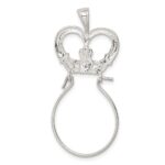 Sterling Silver Claddagh Charm Holder - Image 4