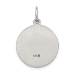Sterling Silver Antiqued Saint Anne Medal - Image 4