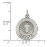 Sterling Silver Antiqued Confirmation Medal - Image 3