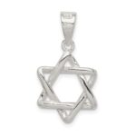Sterling Silver 3-D Star of David Pendant - Image 4