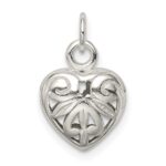 Sterling Silver Heart Charm - Image 3