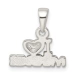 Sterling Silver I Love Music Pendant - Image 4