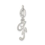Sterling Silver Letter F Initial Charm - Image 3