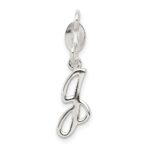 Sterling Silver Letter J Initial Charm