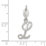 Sterling Silver Letter L Initial Charm - Image 4