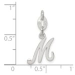 Sterling Silver Letter M Initial Charm - Image 3