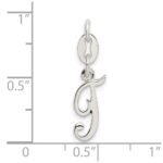 Sterling Silver Letter T Initial Charm - Image 3