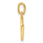 Sterling Silver Gold-tone Polished Letter B Initial Charm - Image 2