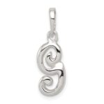 Sterling Silver Letter G Initial Pendant