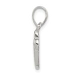 Sterling Silver Letter V Initial Pendant - Image 2