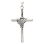 Sterling Silver Antiqued Cross Pendant - Image 4