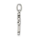 Sterling Silver Antiqued Cross Charm - Image 2