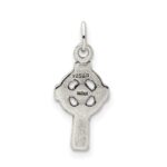 Sterling Silver Antiqued Celtic Cross Charm - Image 4