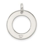 Sterling Silver Polished Enameled Follow Your Dreams Circle Charm - Image 4