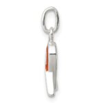 Sterling Silver Orange Enameled Awareness Charm - Image 2