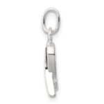 Sterling Silver Black Enameled Awareness Charm - Image 2