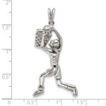 Sterling Silver Basketball Player Charm - Image 4