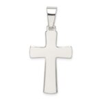 Sterling Silver Polished Cross Pendant - Image 4