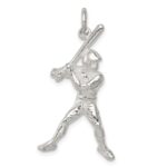 Sterling Silver Baseball Batter Charm