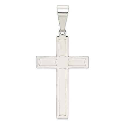 Sterling Silver Polished Cross Pendant