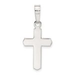 Sterling Silver Polished Cross Pendant - Image 4