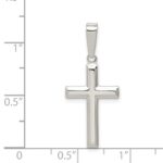 Sterling Silver Polished Cross Pendant - Image 3