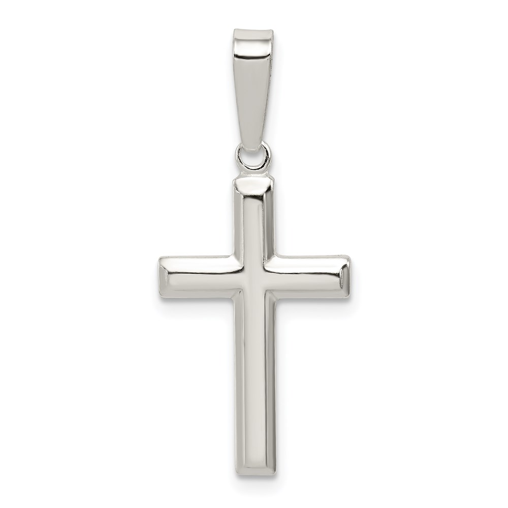 QC7289.jpg Sterling Silver Polished Cross Pendant - Image 1