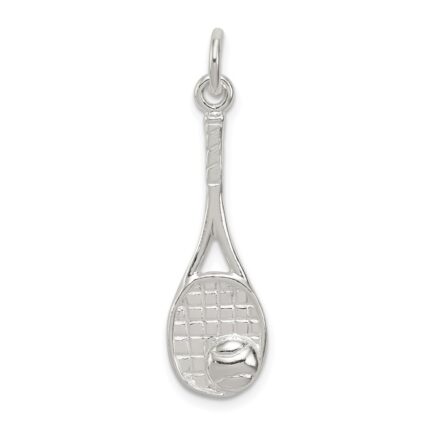 Sterling Silver Tennis Racquet Charm