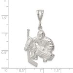 Sterling Silver Hockey Goalie Charm - Image 3