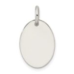 Sterling Silver Polished Enamel Love Pendant - Image 3