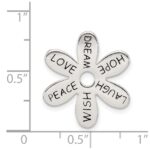 Sterling Silver Enameled Flower Slide - Image 4