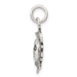 Sterling Silver Antiqued Sun Charm - Image 2